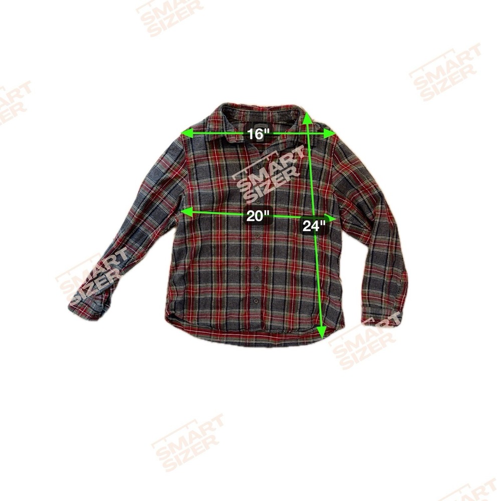 LL Bean Plaid Flannel‎ Button Up Shirt Women Long Sleeve Gray Red Size Small - Picture 6 of 7